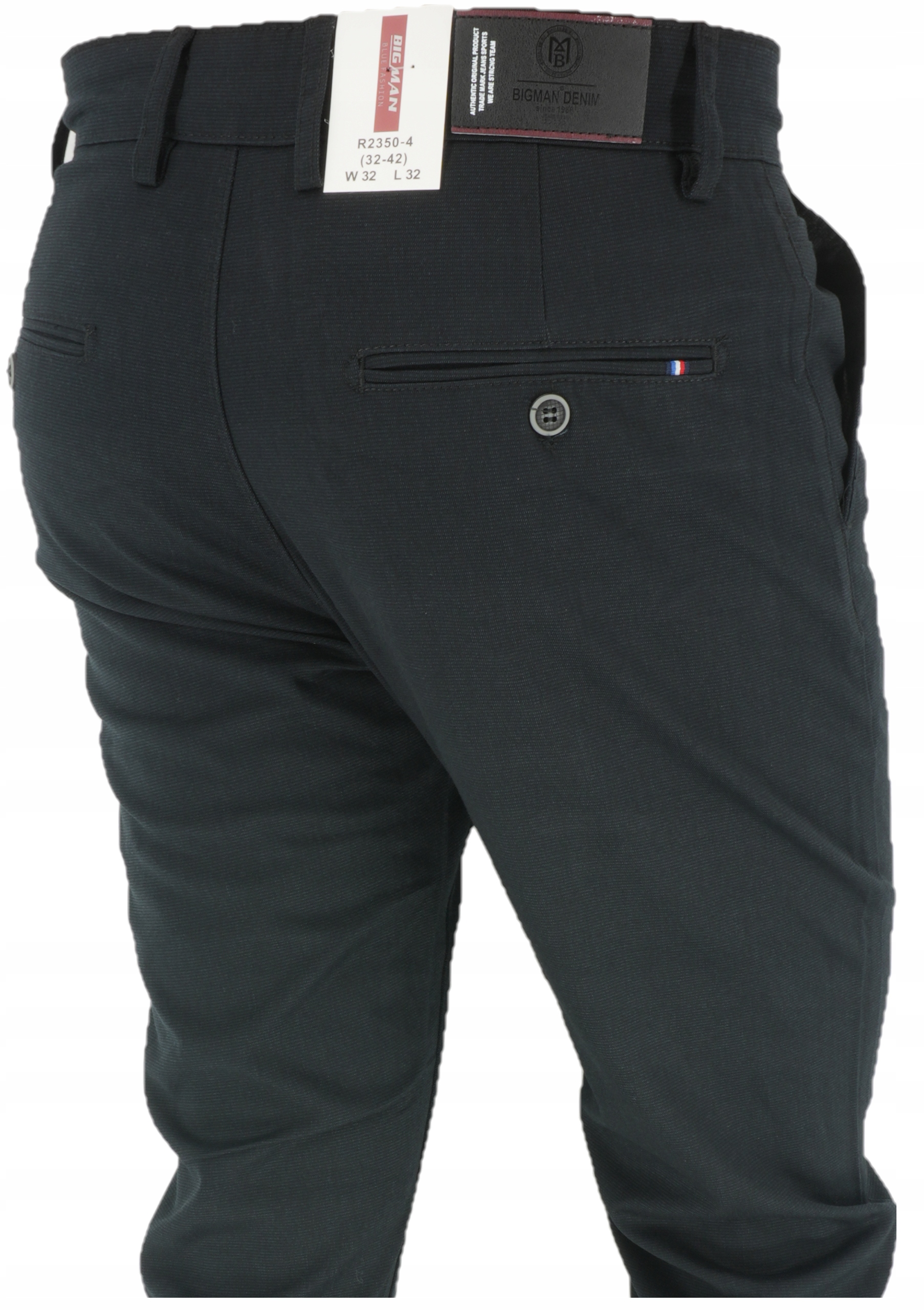 Spodnie Wizytowe Czarne R2350 do 176cm wzrostu L30 W35