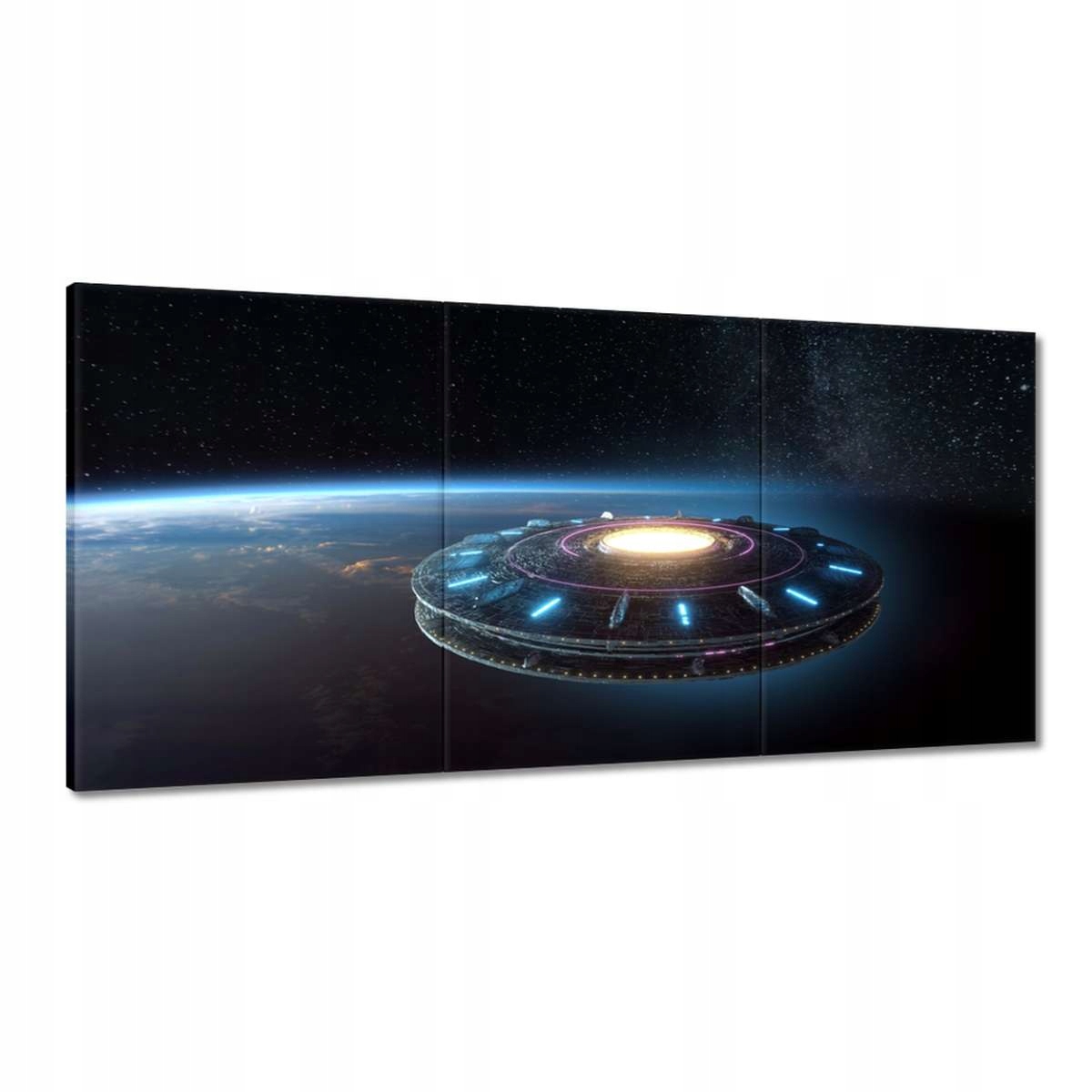 Obrazy 180x90 Ufo lietajúce nad Zemou