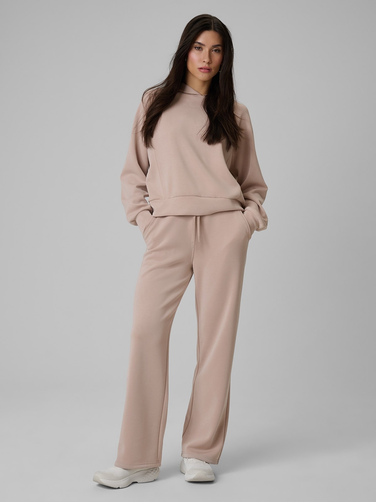 4F Dámské Teplákové Kalhoty Béžové Modalové Volné