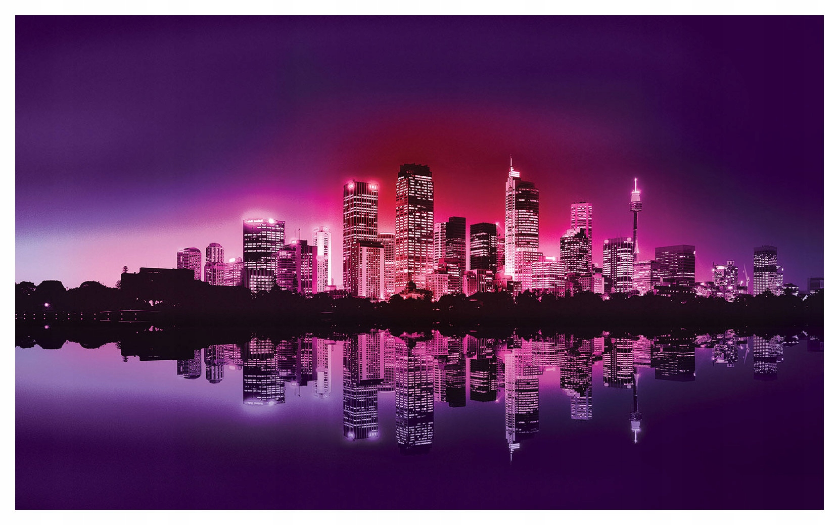 Vliesová fototapeta Noční město krajina architektura 416x254 lepidlo