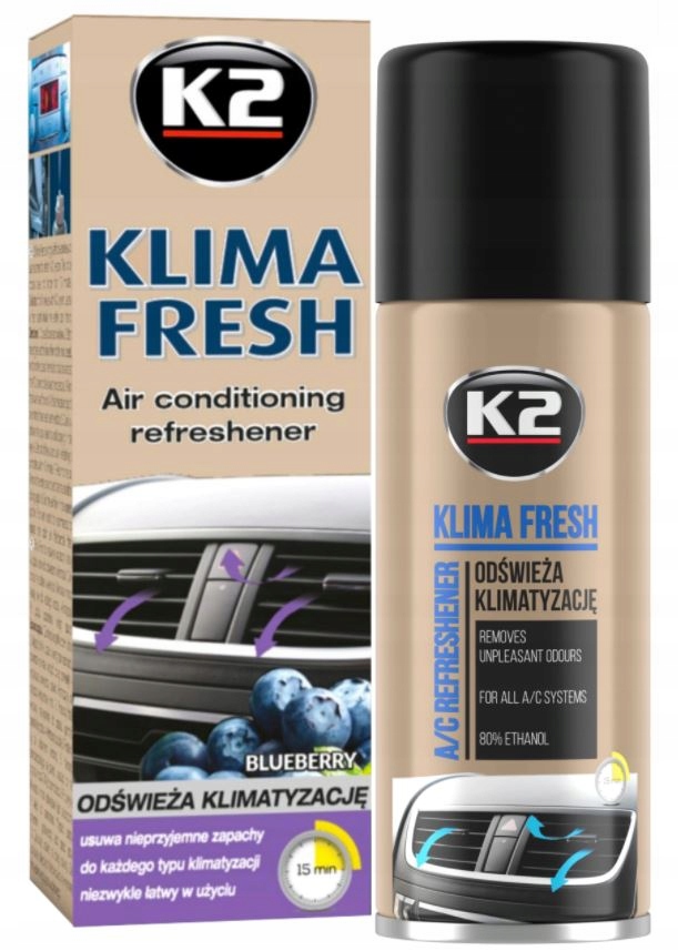 

K2 Klima Fresh Odświeżacz Klimatyzacji Blueberry
