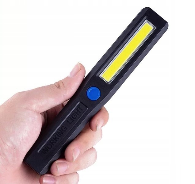 LATARKA mała Lampka MOCNA LED COB z magnesem AAA