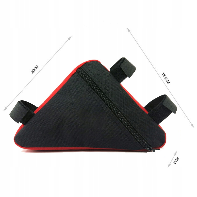 SAKWA ROWEROWA POD RAMĘ SASZETKA TORBA NA ROWER Kolor dominujący czarny