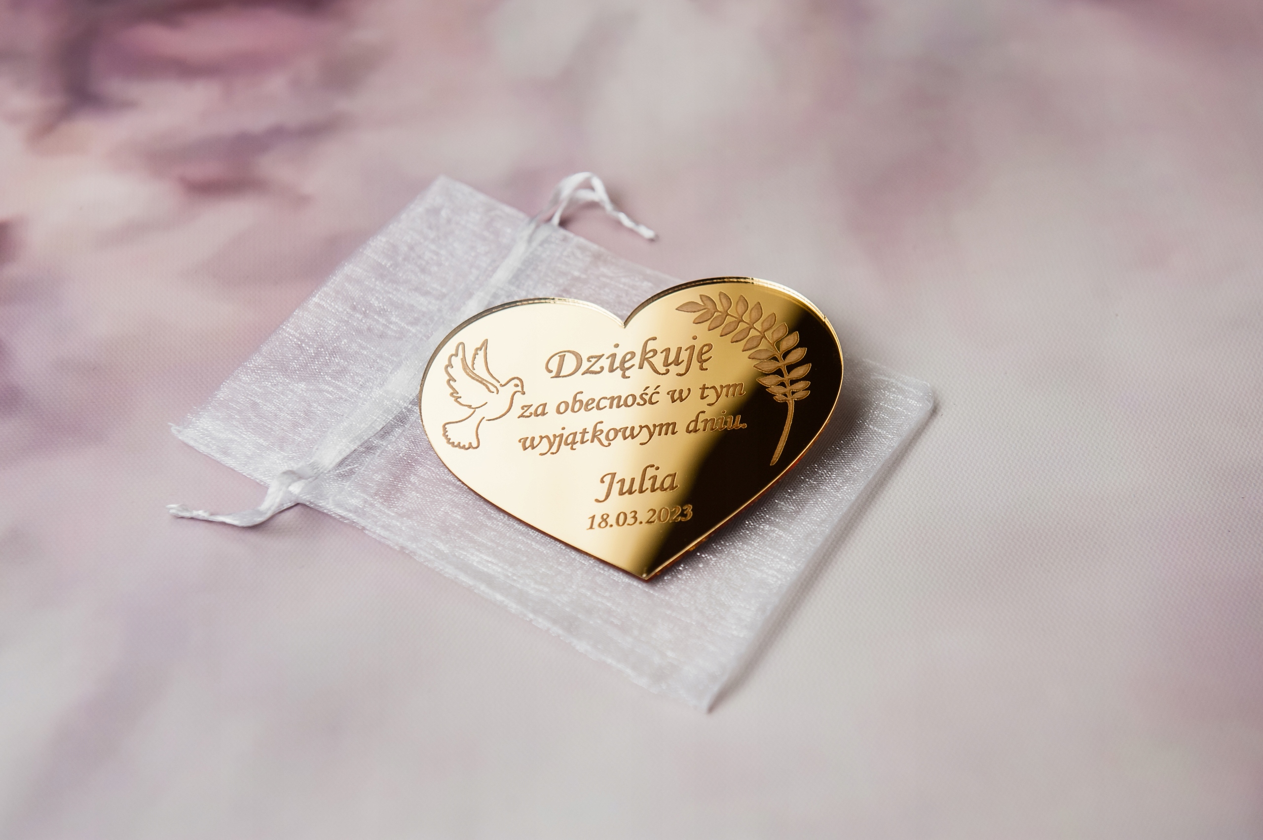 Magnes na lodówkę dla gości upominek z woreczkiem MCZ-3 Marka inna