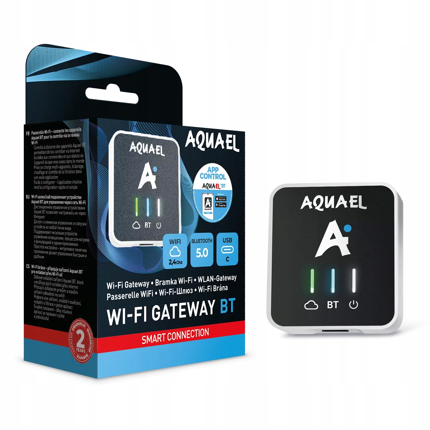 Aquael WiFi Gateway Bt bramka sterująca do akwarium WiFi app Android iOS