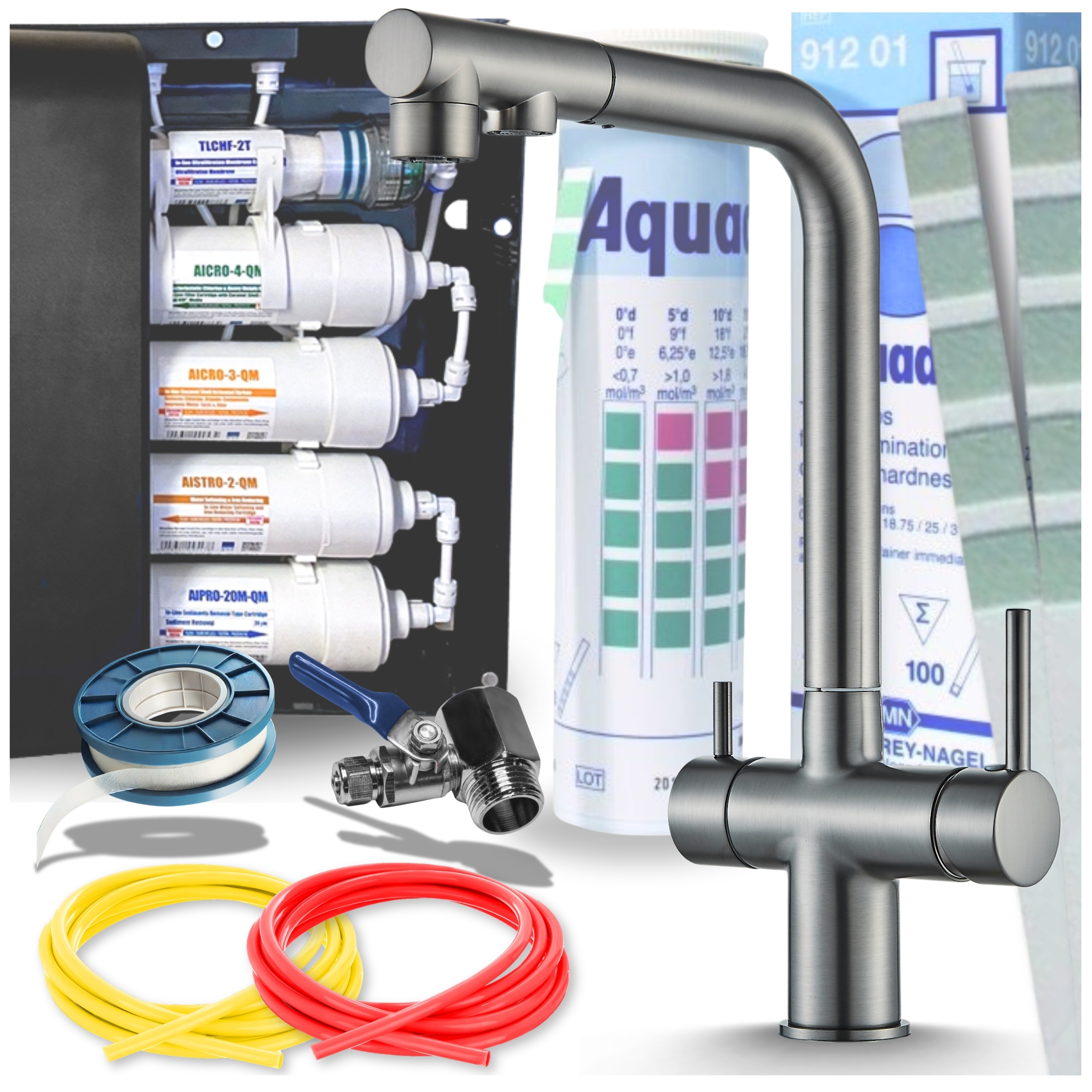 Filtr na pitnou vodu Systém změkčování čištění pod Dřez Set Baterie