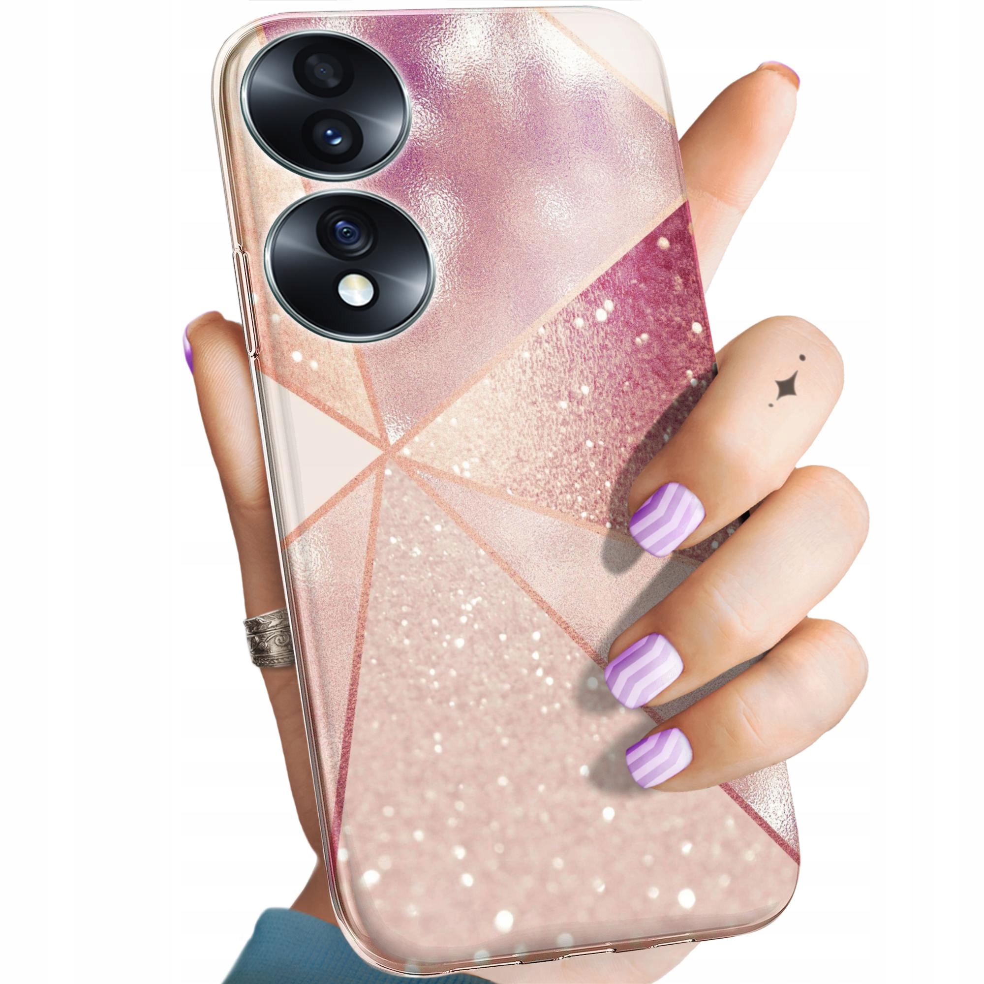 Etui Do Honor 70 Różowe Złoto Róż Obudowa Pokrowiec Case