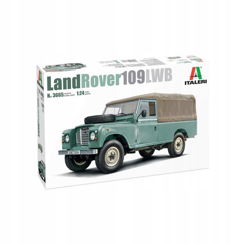 Italeri 3665 Land Rover 109 Lwb Car Měřítko 1/24 Hobby Plastová sada Novinka
