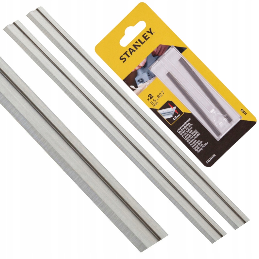 ZESTAW NOŻY DO STRUGA HSS 82MM STANLEY
