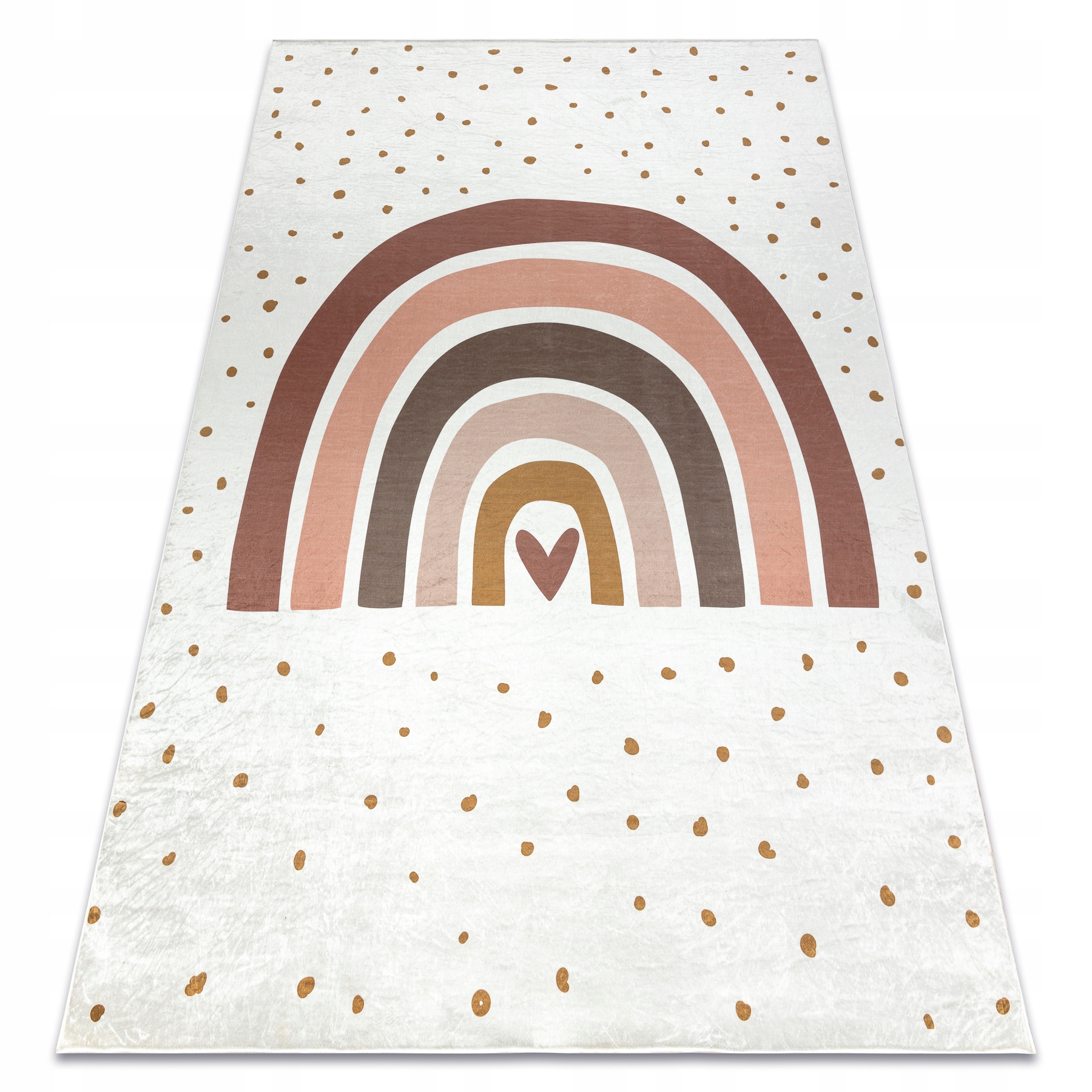 Dywan Bambino Tęcza Groszki dla dzieci antypoślizgowy 80x150 cm