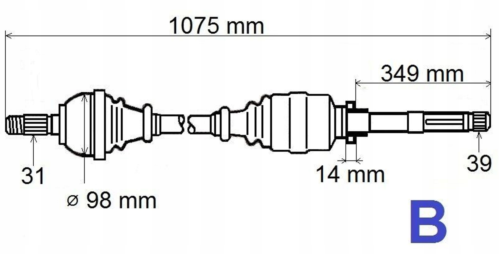 Poloosa Nap.r Master III 2.3DCI 10-14 Pravá T5997
