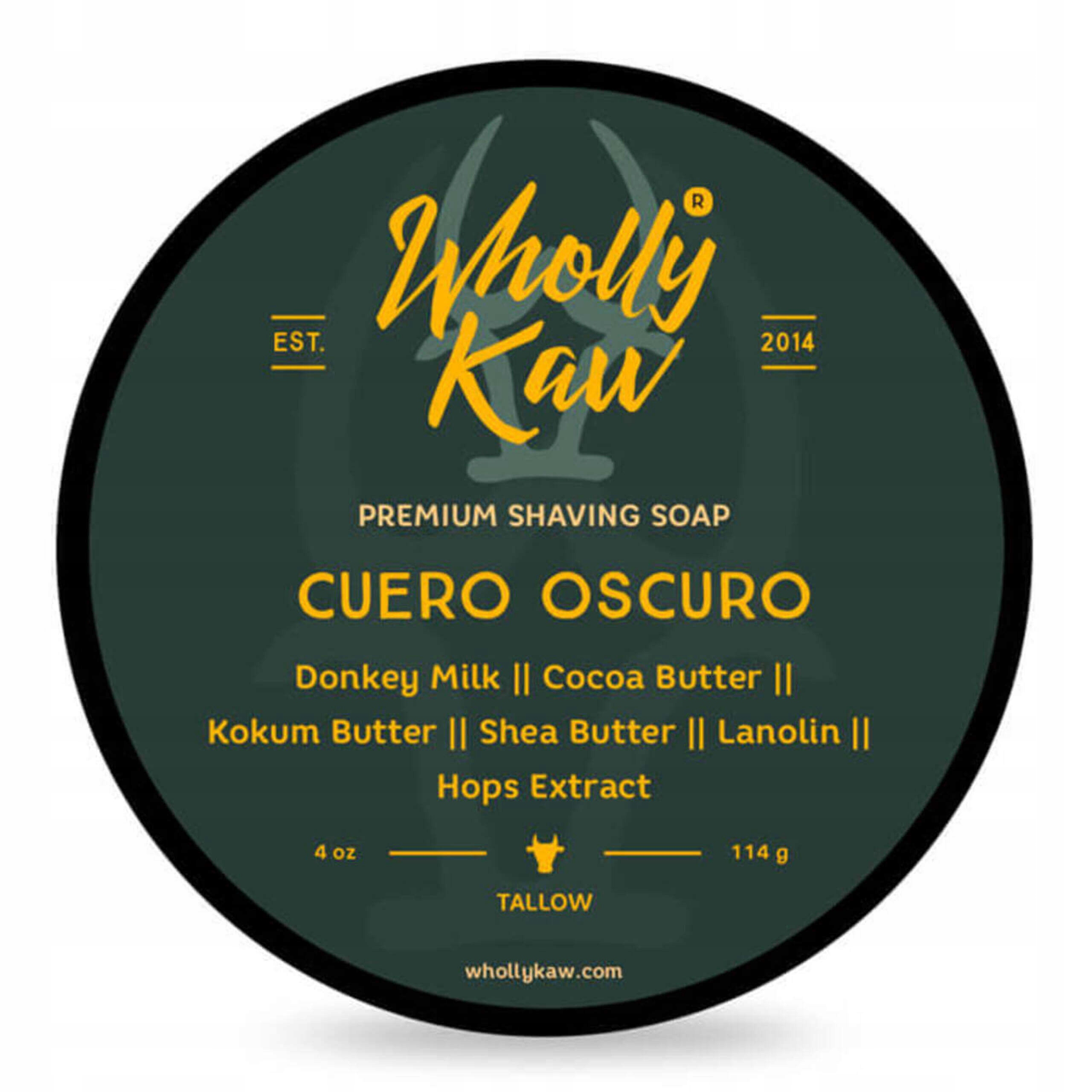 Mýdlo na holení Shaving Soap Cuero Oscuro Wholly Kaw 114 g