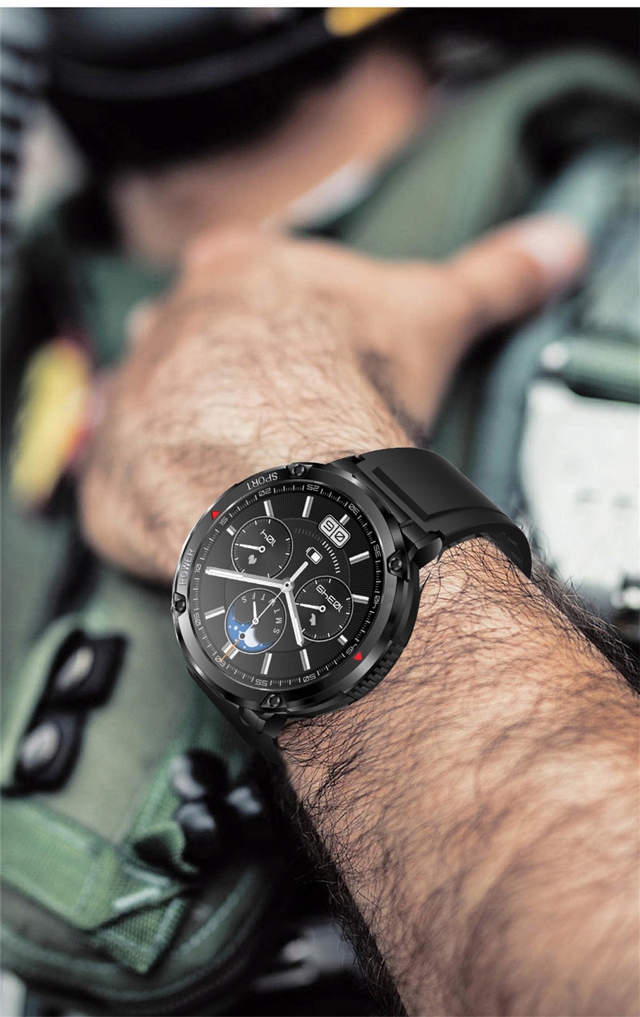 SMARTWATCH Zegarek Męski 600MAH ROZMOWY 1,6 CAL PL Kompatybilność systemowa Android iOS Windows Phone