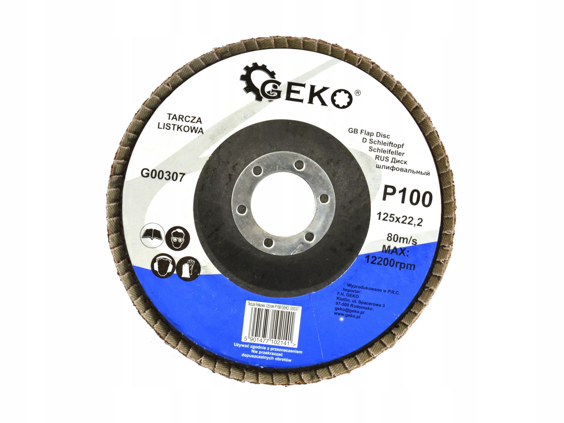 

Tarcza Listkowa 125MM P100 Geko G00307