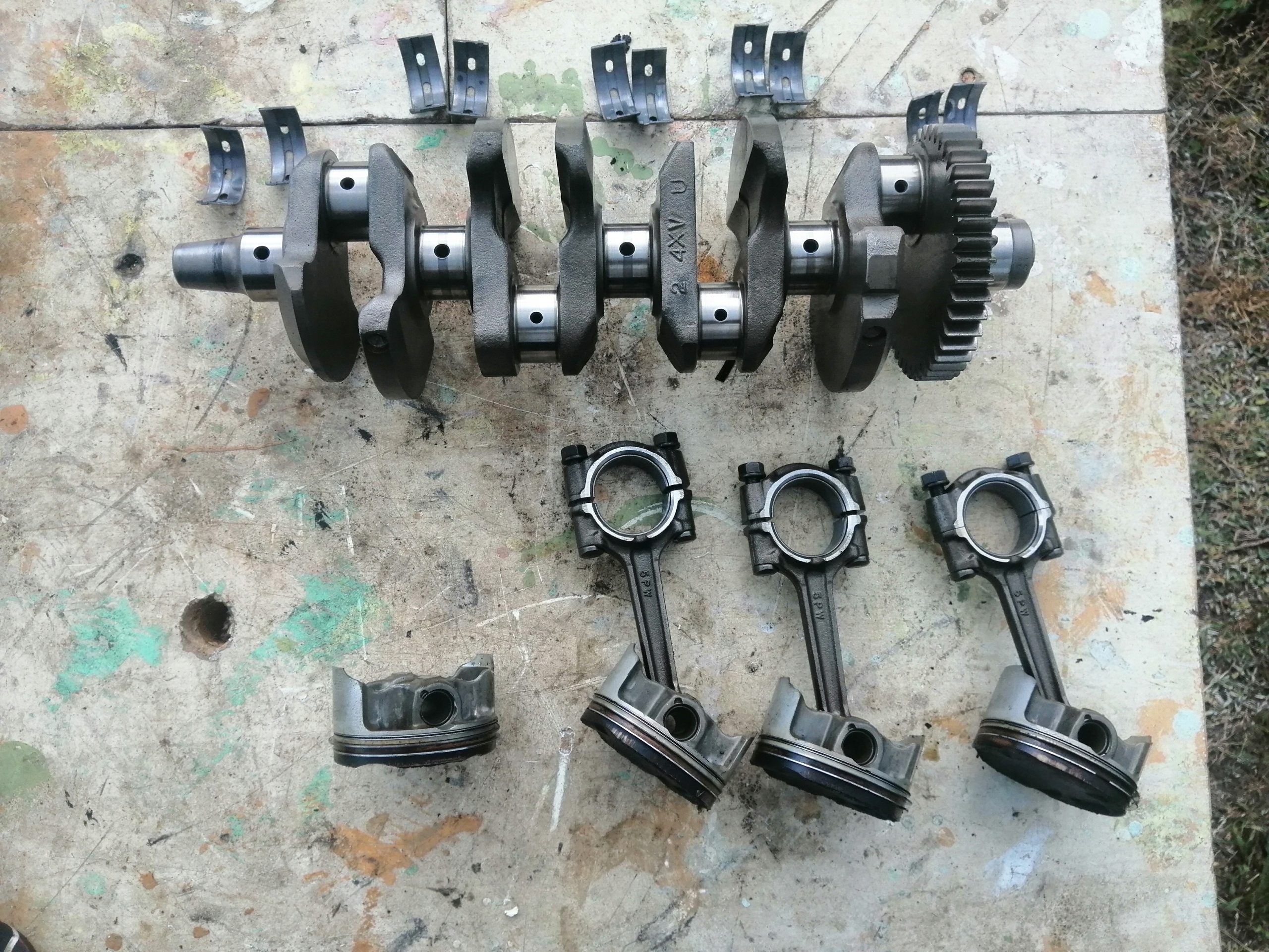 Fgvbdfhk96f7af4a - Yamaha R1 rn09 коленчатый вал поршни шатуны вкладыши