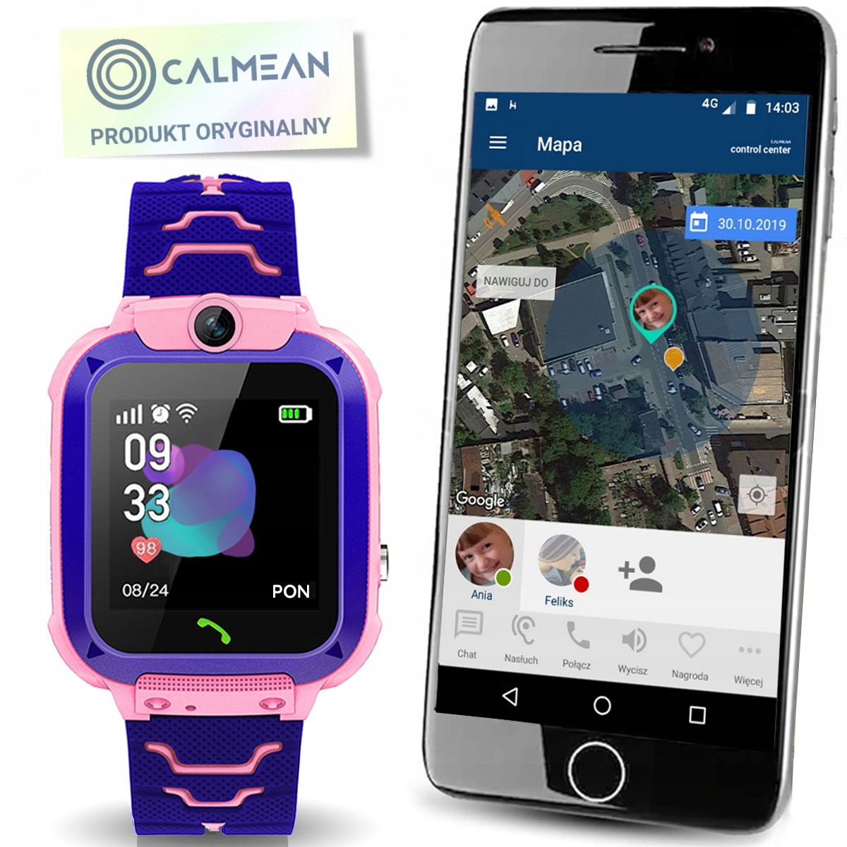 

Smartwatch Calmean Easy Kids IP67 Foto Menu Pl