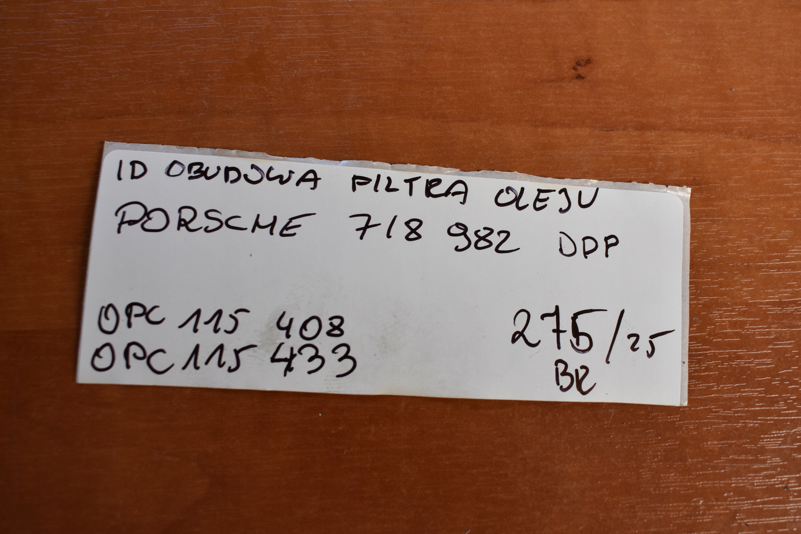 IDEALNA Gehäuse filter oil PORSCHE 718 982 DDP 1