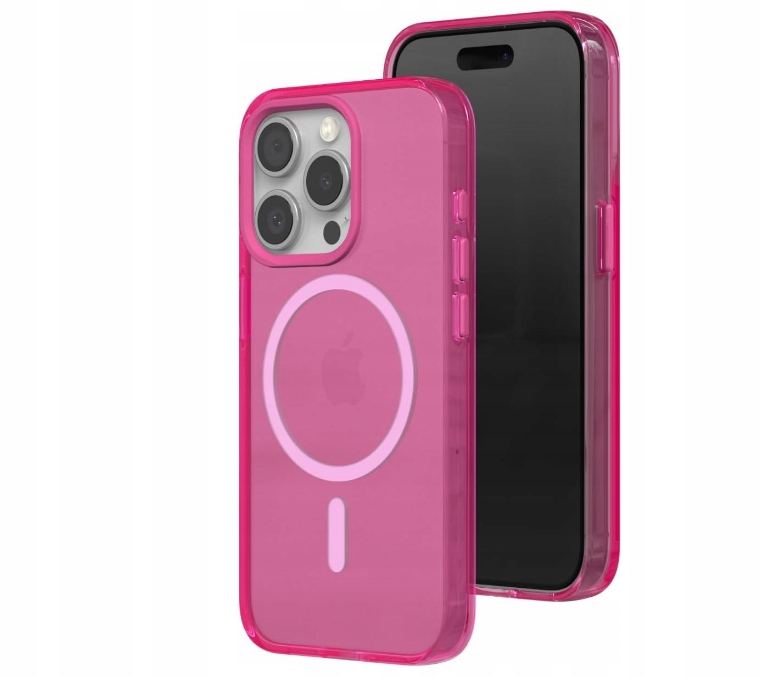 Rhinoshield JellyTint etui do iPhone 15 Pro Max mocne bezbarwno różowy