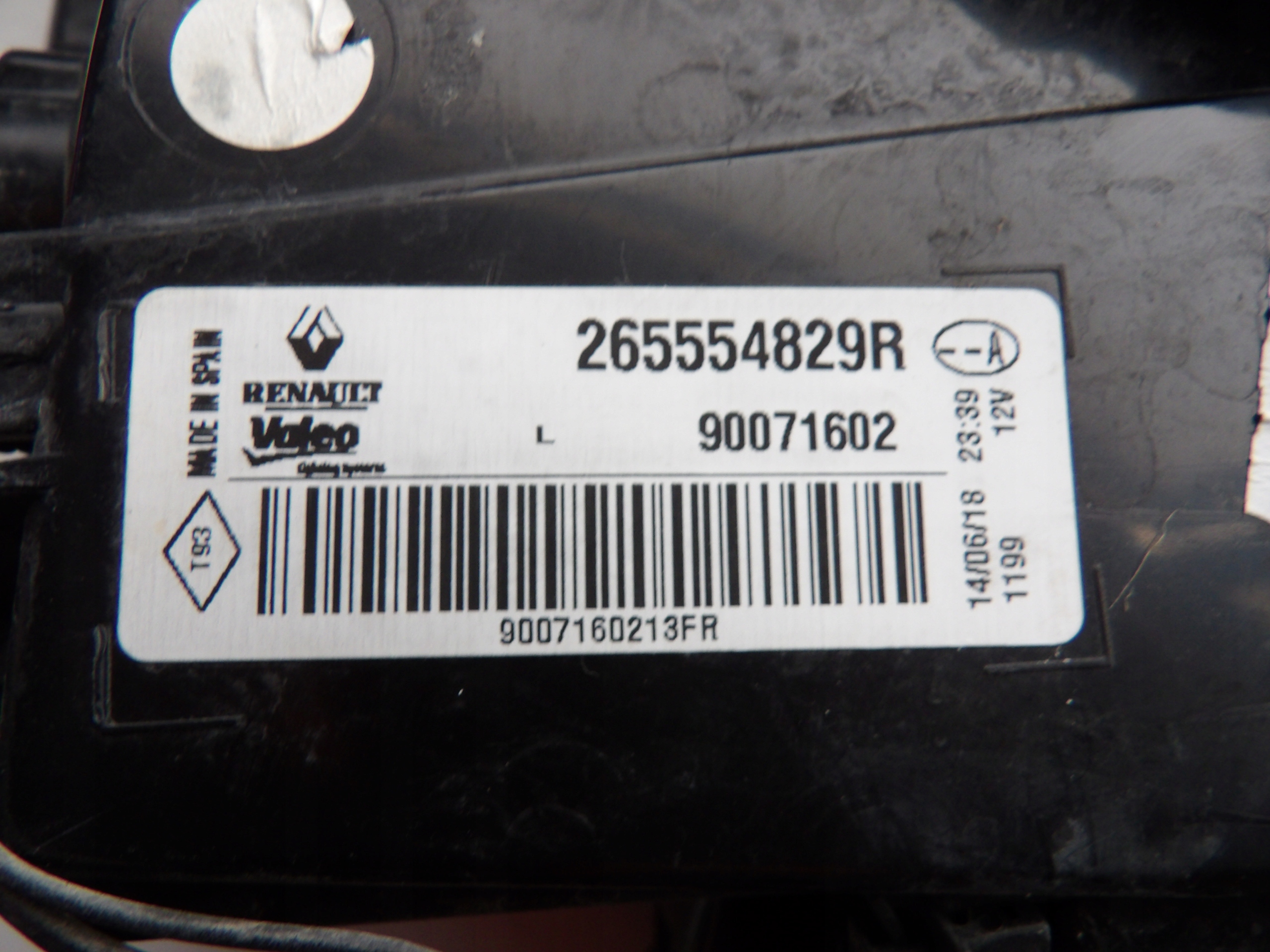 LAMPA TYŁ TYLNA LEWA RENAULT MEGANE 4 IV 265554829R Typ samochodu Samochody osobowe