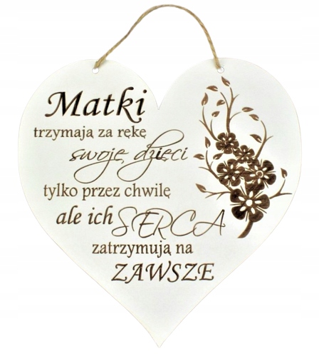

Dzień Matki Zawieszka Serce Duże Dla Mamy Grawer