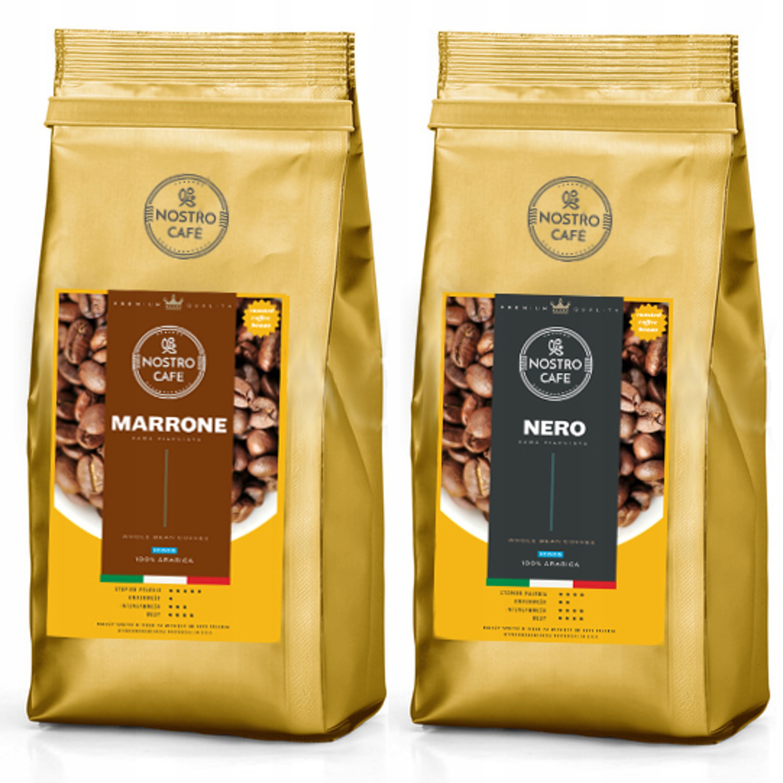 Káva Zrnková Marrone, Nero 2KG Čerstvě Pražená