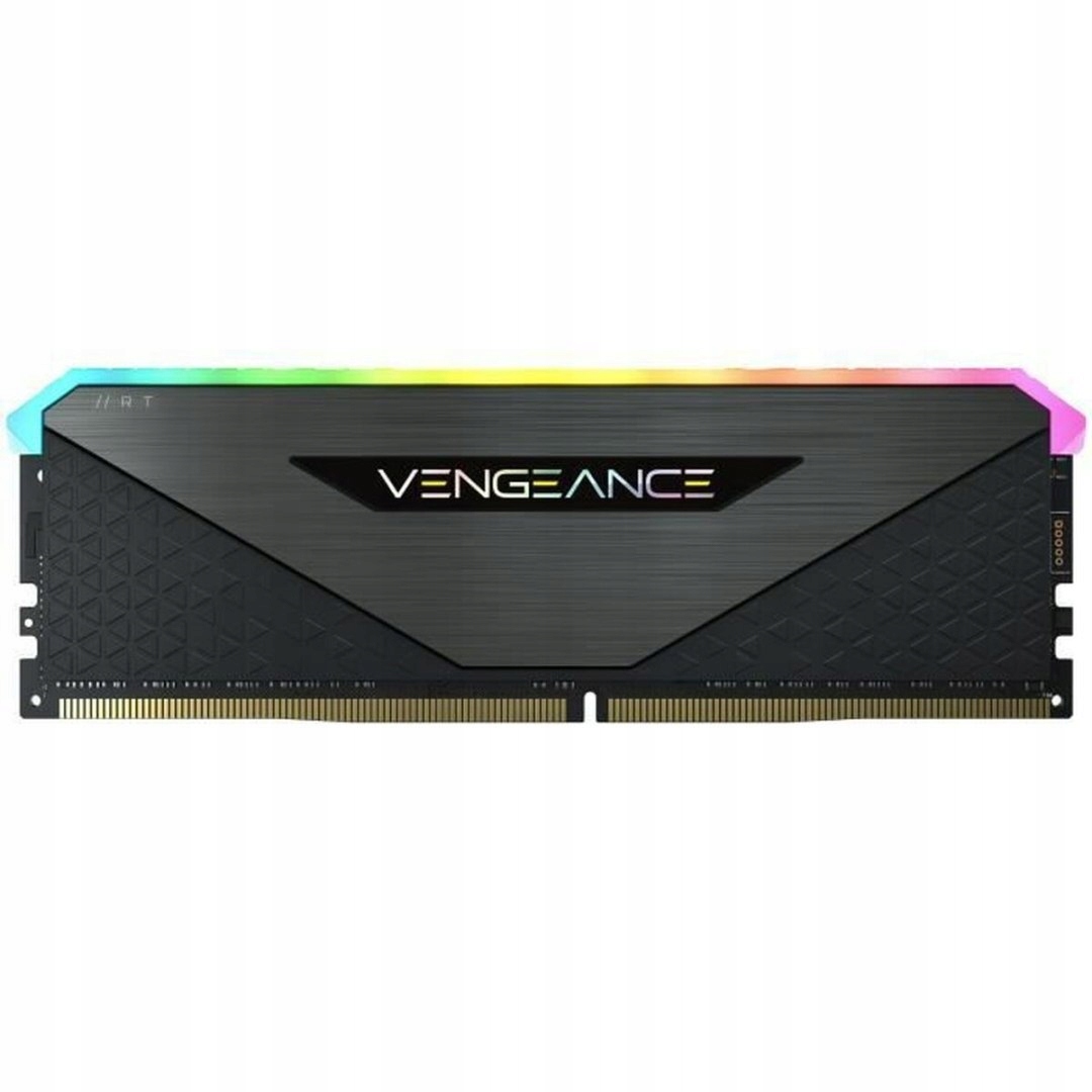 CORSAIR DDR4, 3200MHz 32GB 2x16GB Dimm, 16-20-20-38, XMP 2.0, Vengeance RGB RT Heatspreader, RGB LED, Black PCB, 1.35V, for AMD Ryzen — 5