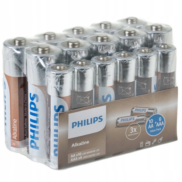 

Bateria alkaliczna Philips 16 szt.