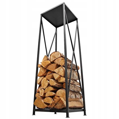 Stojak kosz pojemnik na drewno opałowe kominkowe Materiał metal