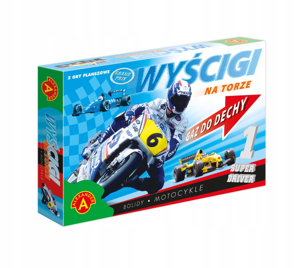 WYŚCIGI MOTOCYKLI BOLIDÓW Gry planszowe ALEXANDER