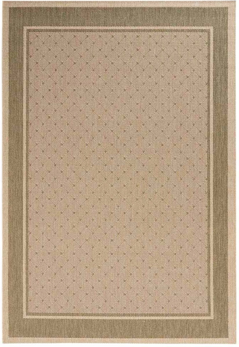 Zelený koberec typu sisal, plocho tkaný na vonkajšiu vnútornú terasu 160x230