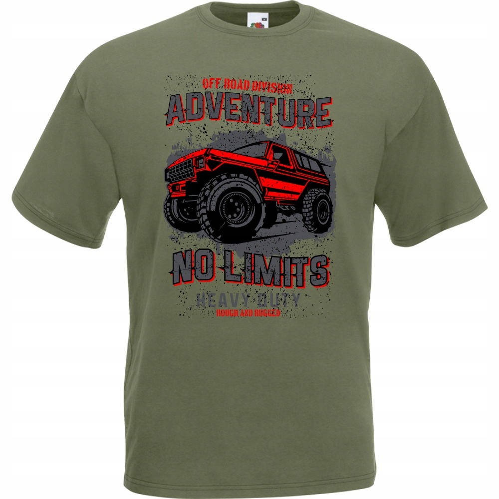 

Koszulka jeep samochód auto off road XXL oliwkowa