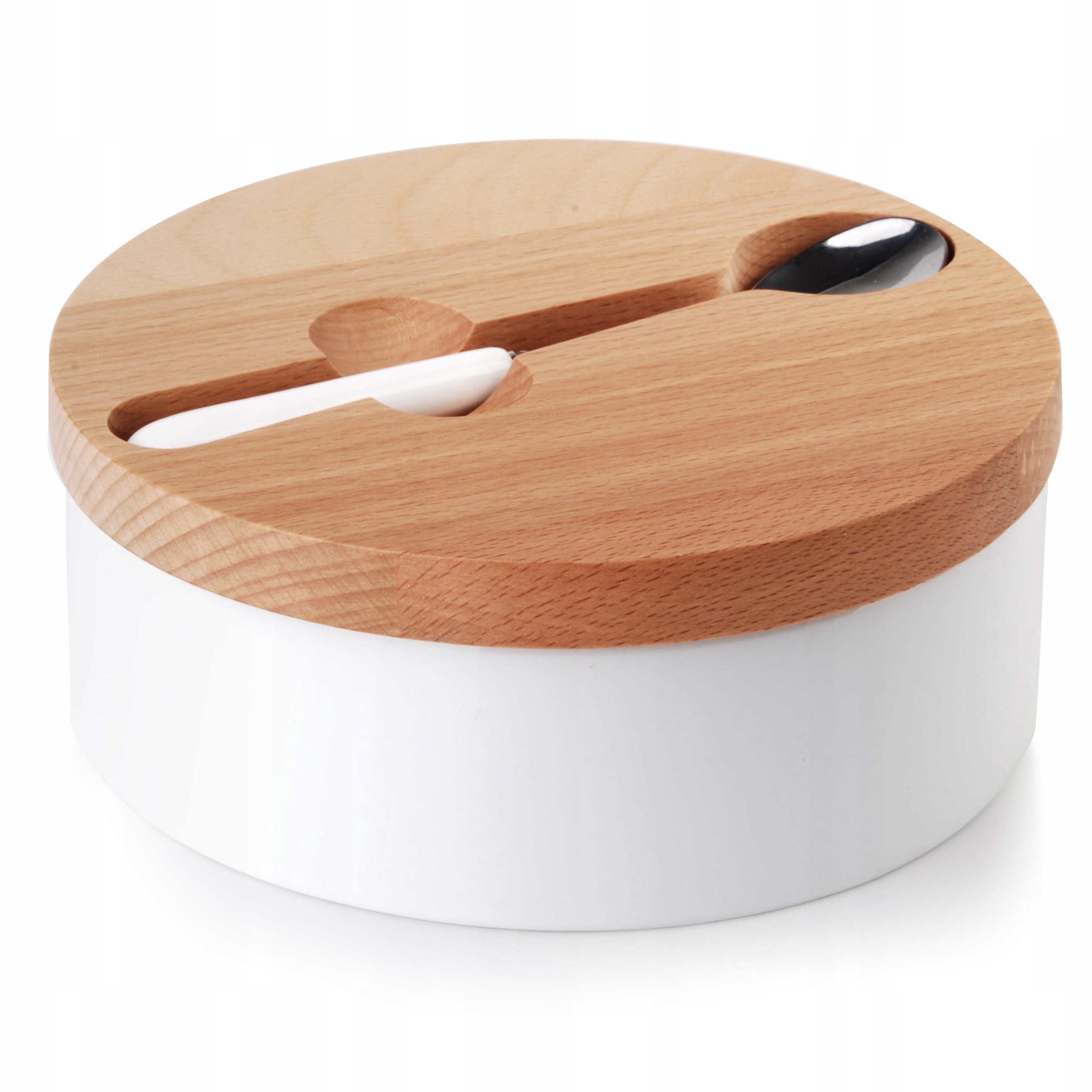 Cukiernica Mondex AFFEK DESIGN porcelana Cukiernica z łyżeczką, biała