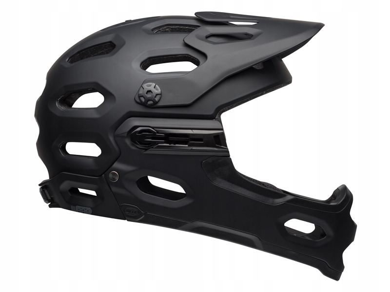 Cyklistická přilba Full Face Bell 3R Mips Matte Gloss Black Grey L