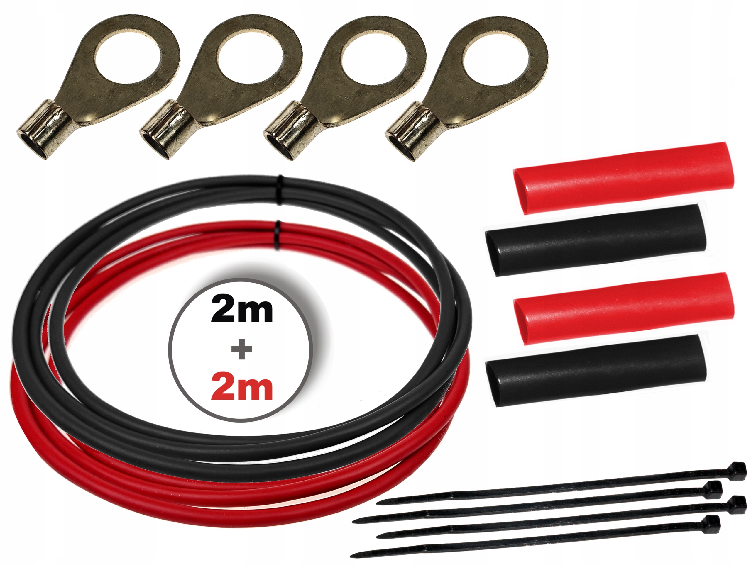 KABLE PRZEWODY PRZEDŁUŻACZ DO PRZETWORNICY NAPIĘCIA AKUMULATORA 10mm 2m EAN (GTIN) 5903943988938