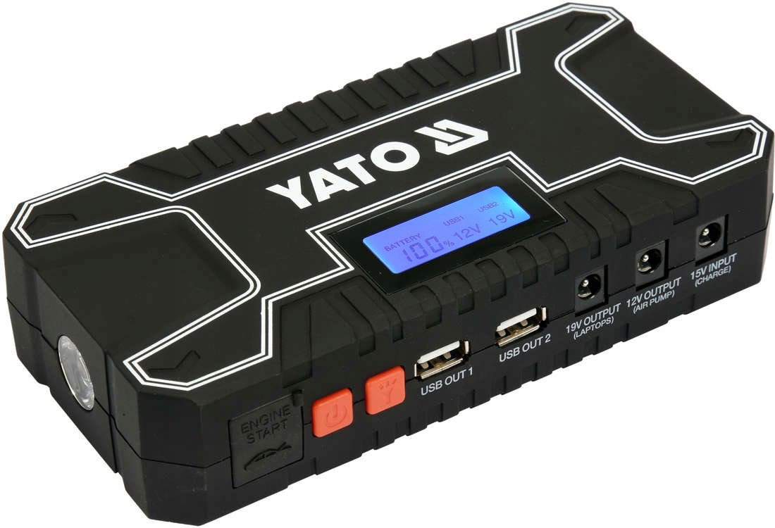 POWERBANK JUMP STARTER BOOSTER 12000mAh 500A LCD Model YT-83082