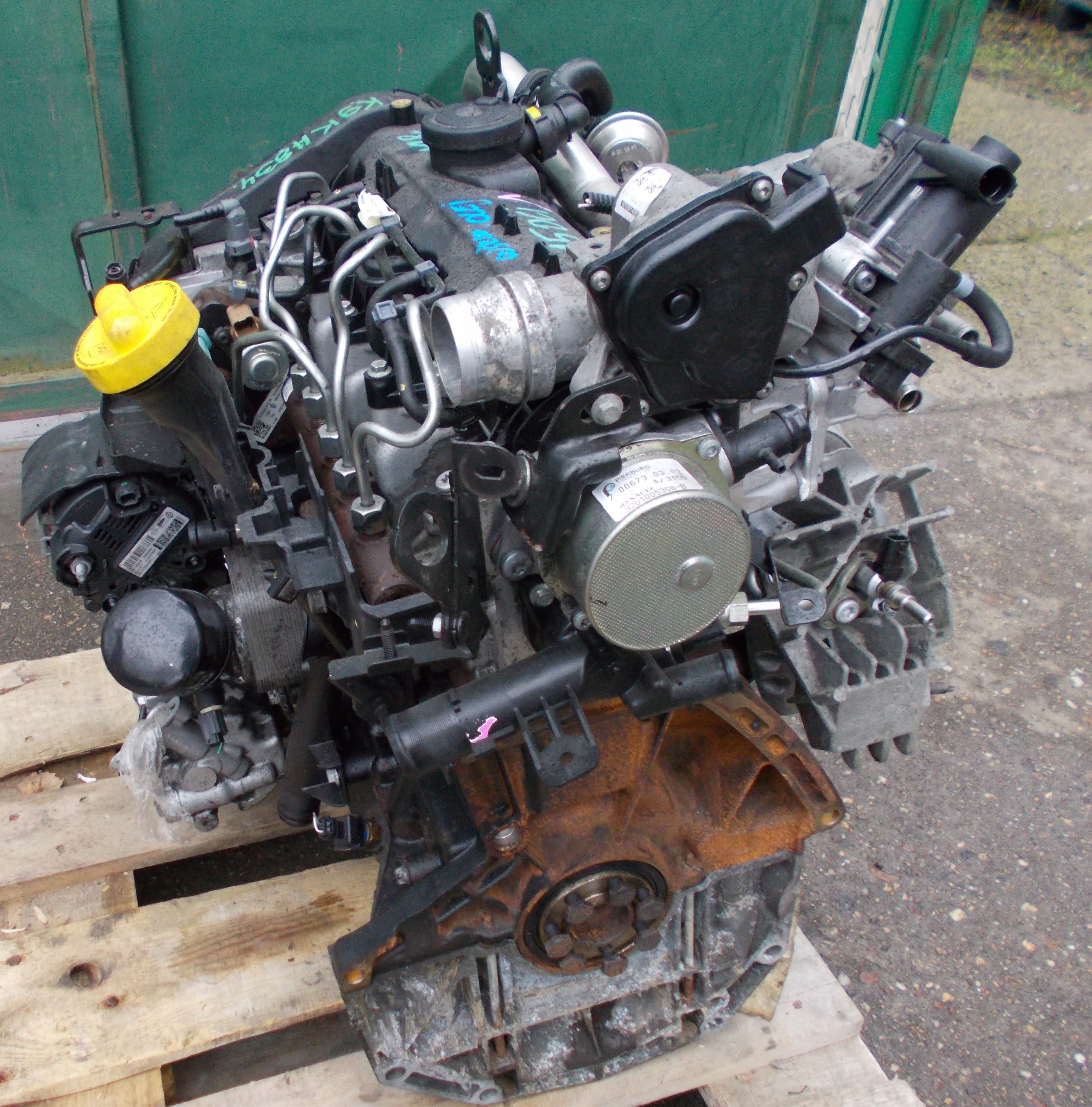 RENAULT MEGANE III 1.5 DCI engine complete K9K H834
