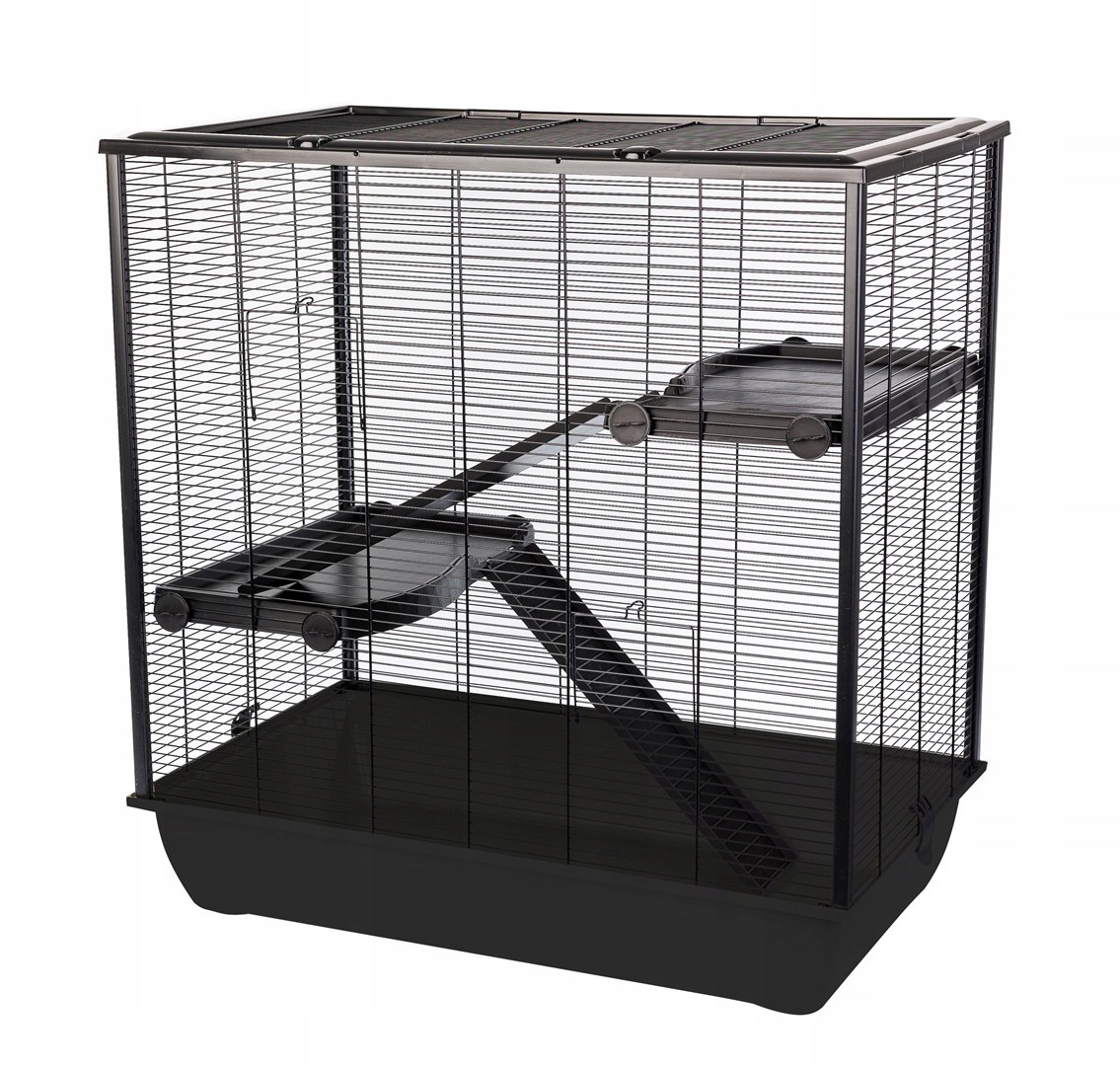 Klec pro hlodavce Inter-Zoo Frodo, 780x480x800 mm, černá