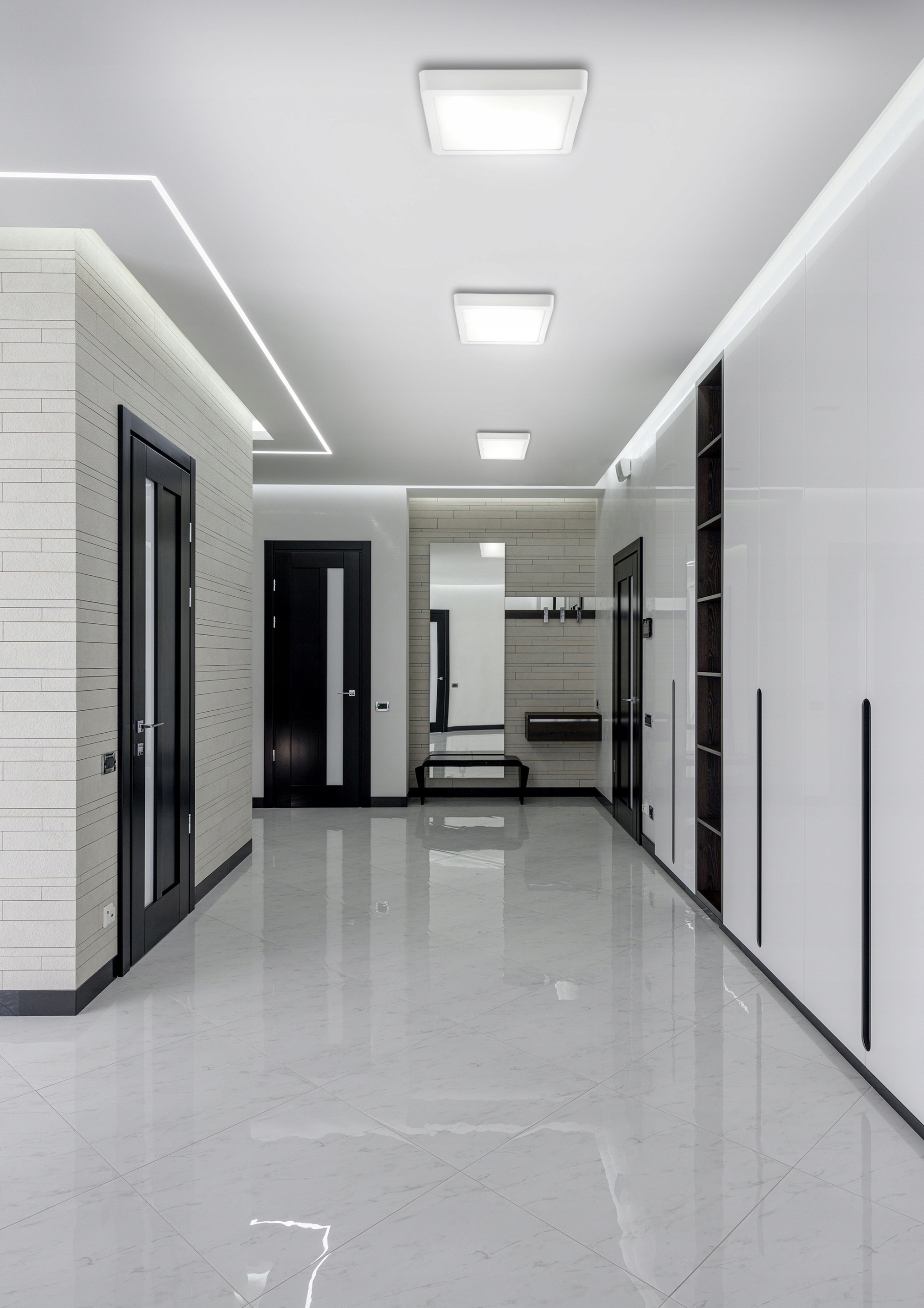 Panel LED plafon kwadrat natynkowy 18W CCD Zasilanie sieciowe