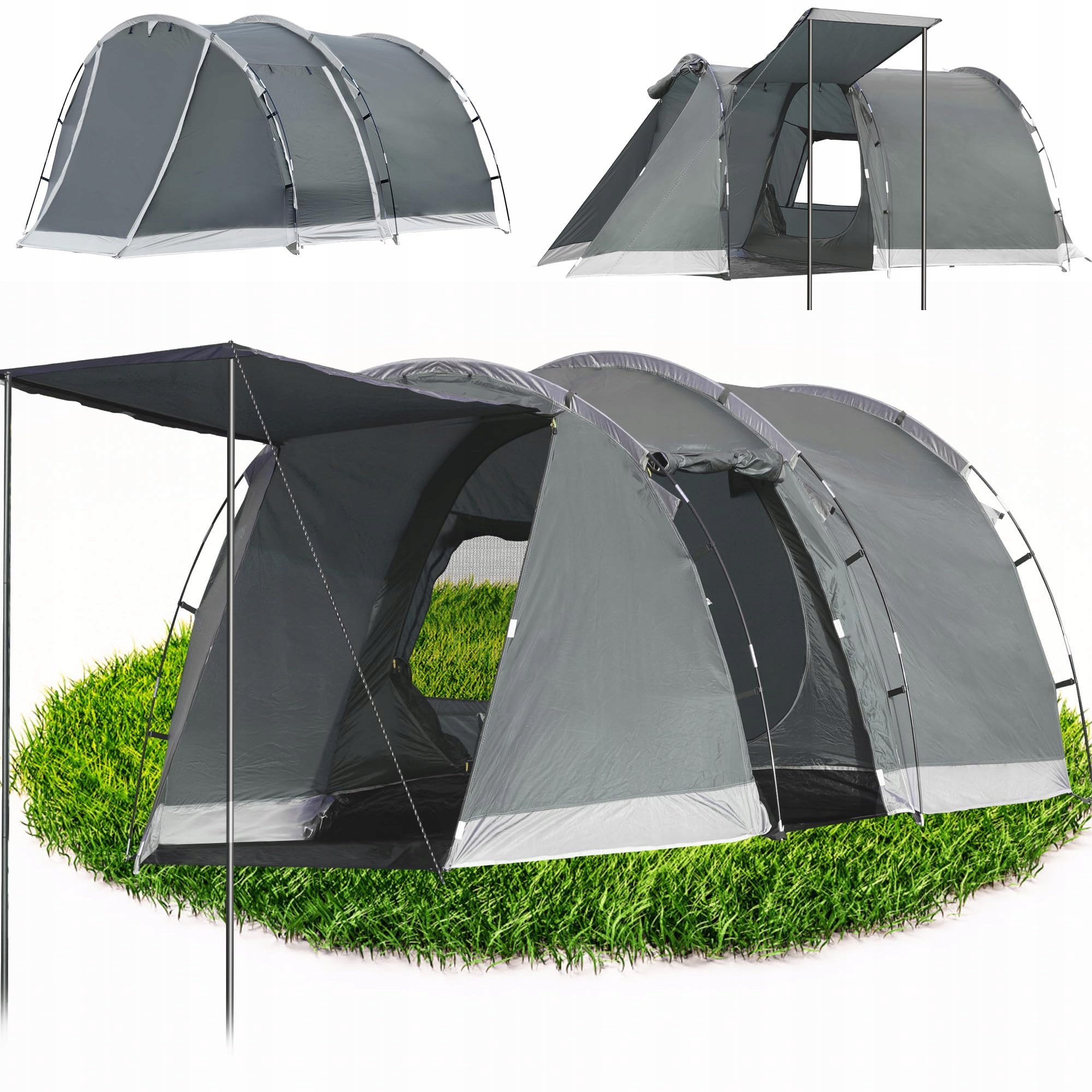 Stan pro 4 osoby, 4 sezóny, šedý