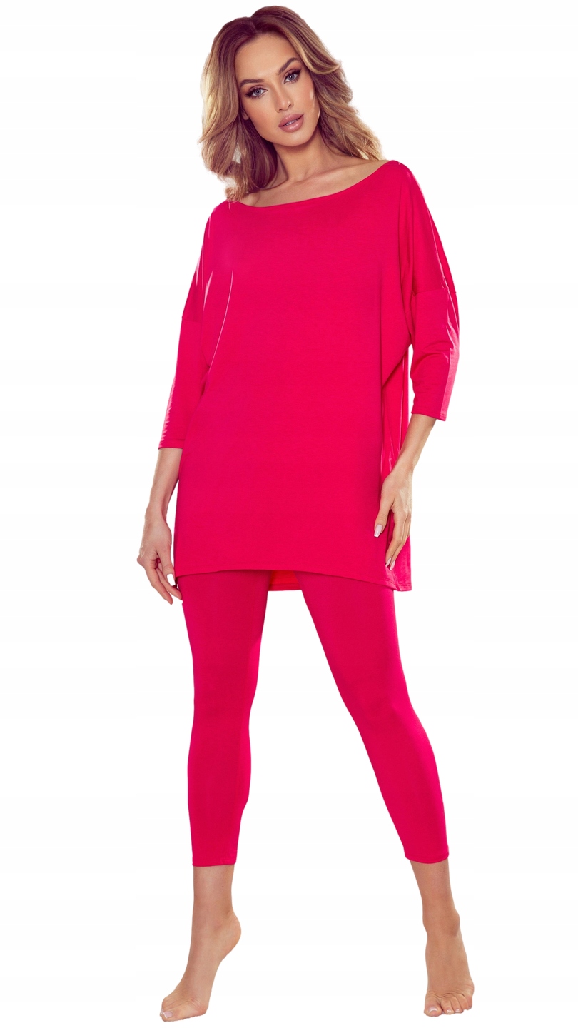 

Luźna piżama Linette dwuczęściowa Eldar malina S