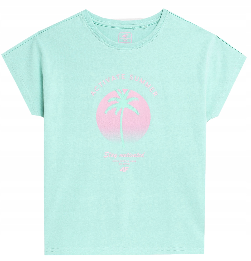 

Koszulka z nadrukiem 4F 397 T-shirt z bawełny 140.