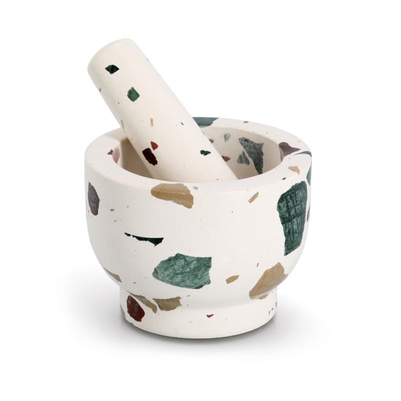 Zeller Hmoždíř s tloučkem terrazzo, rustikální průměr 12cm