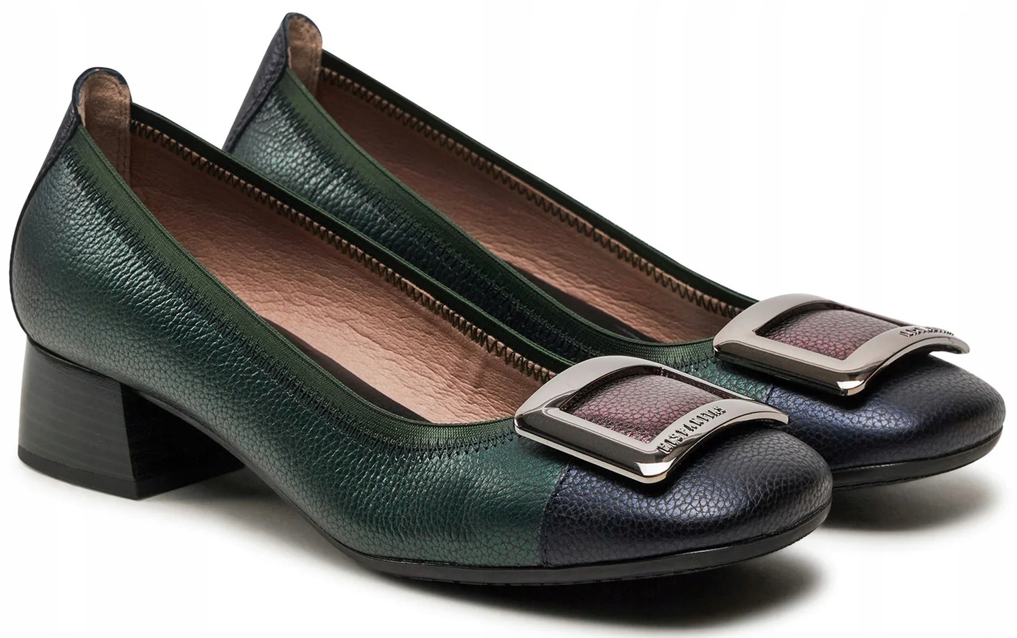 Hispanitas dámské polobotky prémiové kožené lodičky s nízkým podpatkem 36