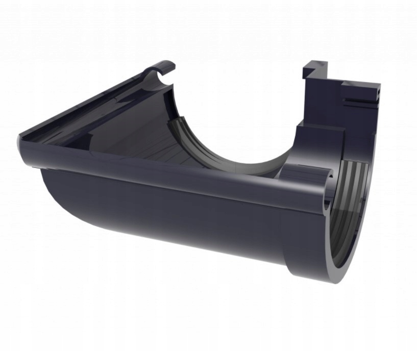 Łącznik kątowy zewnętrzny G80 grafit