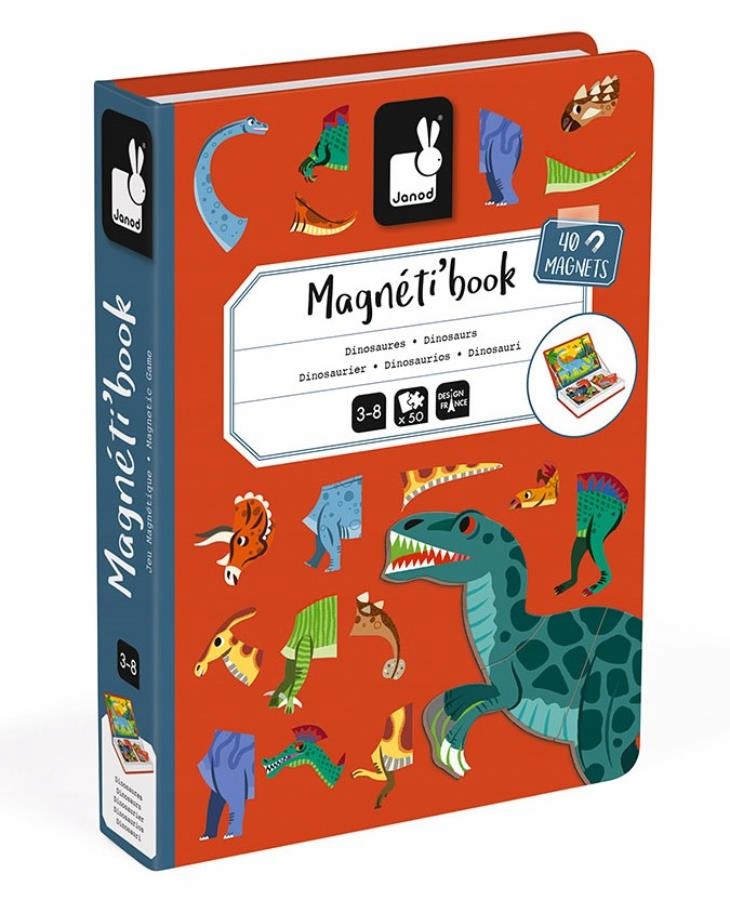 

Układanka Dinozaury Magnetibook Janod 3+