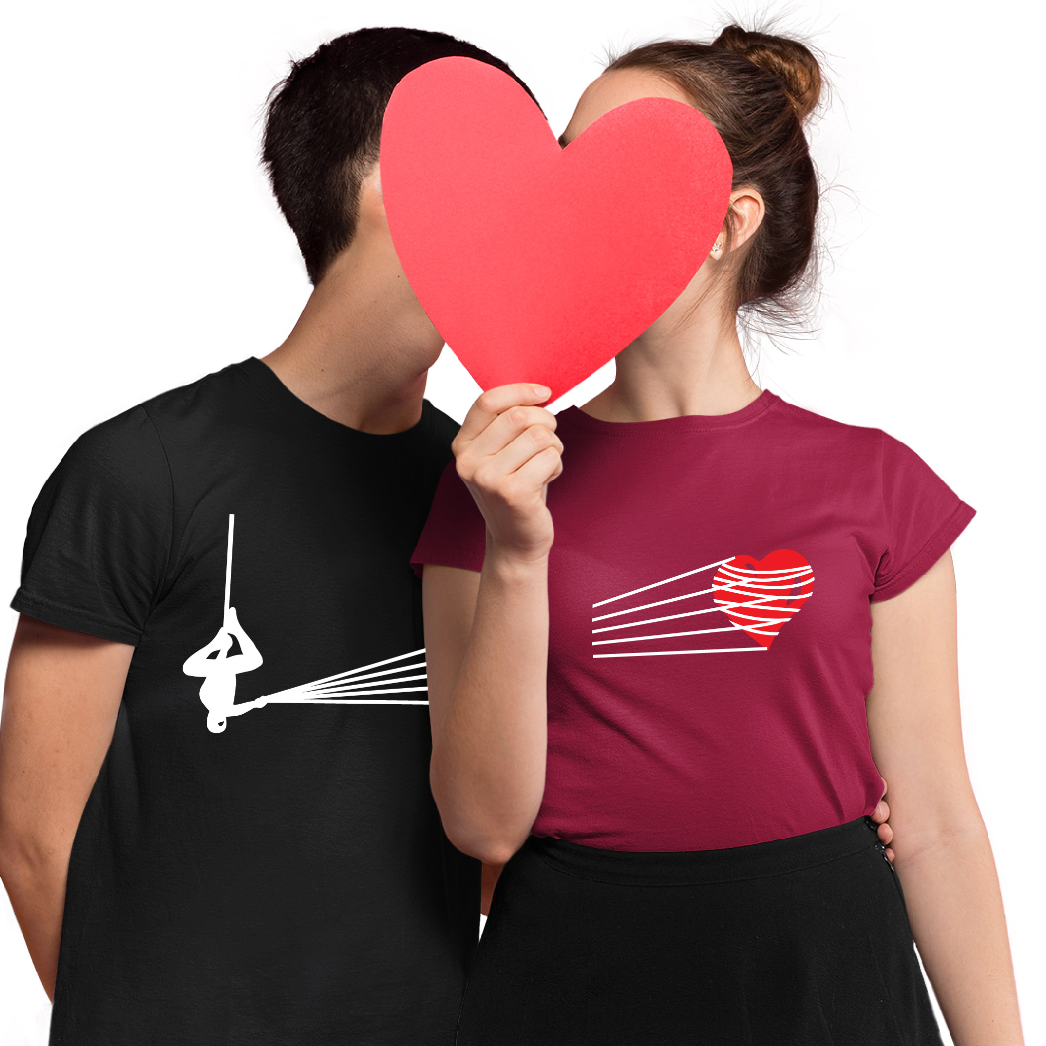 

2 Koszulki Tshirt Walentynki Zabawny Prezent