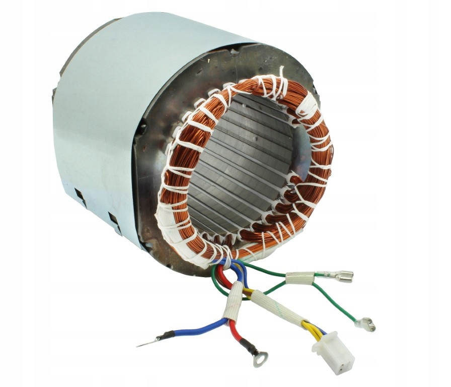 Stojan prądnica długość pakietu 120 mm do agregatu jednofazowego 230V Miedź