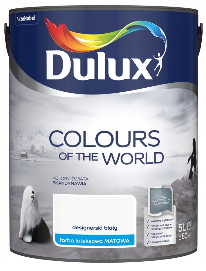 Dulux Barvy Světa Barva Emulzní Latexová Designerská Bílá 5L