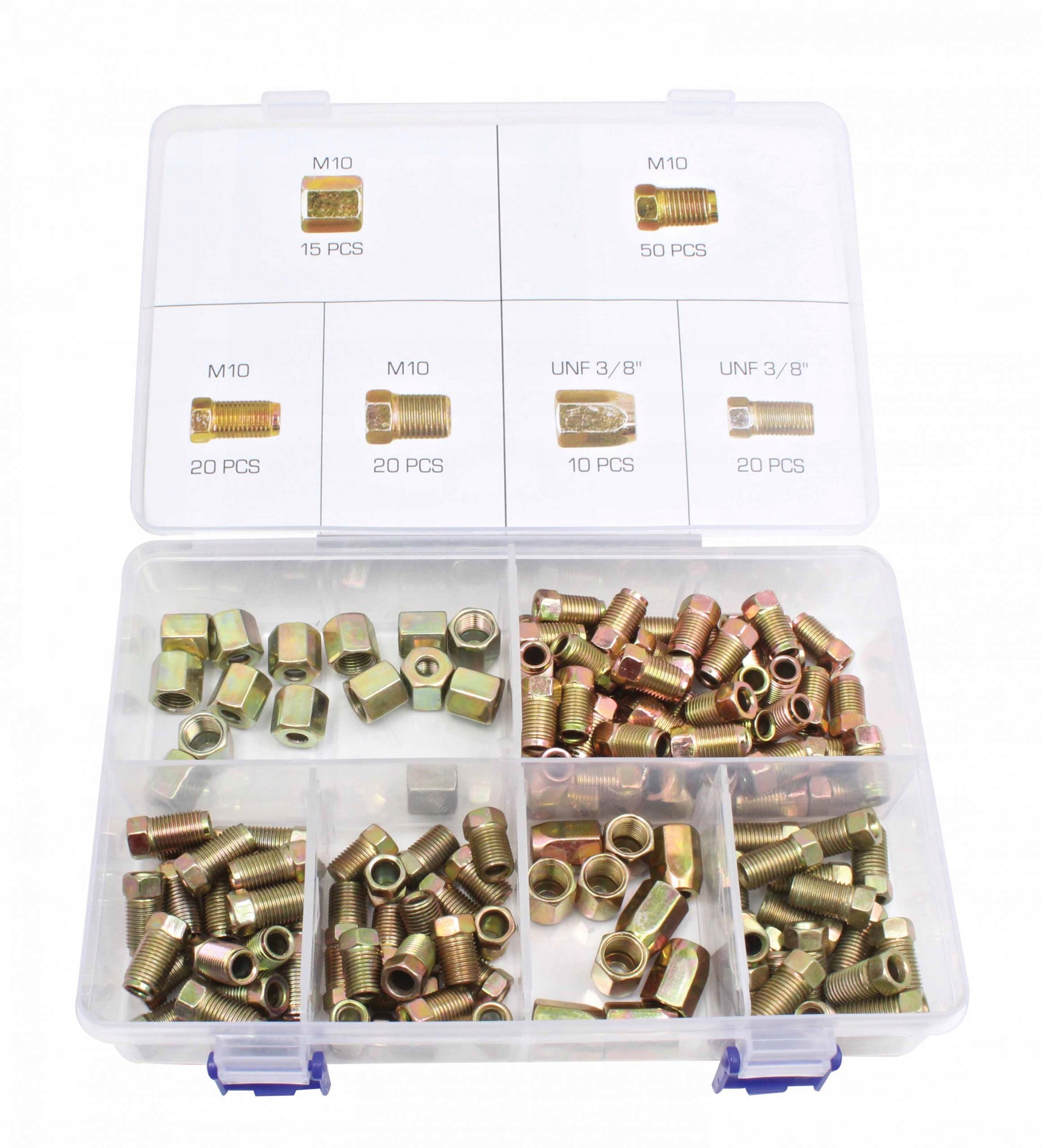 ZESTAW NAKRĘTEK DO PRZEWODÓW HAMULCOWYCH 135 SZT KOŃCÓWKI HAMULCOWE ASTA Marka Asta