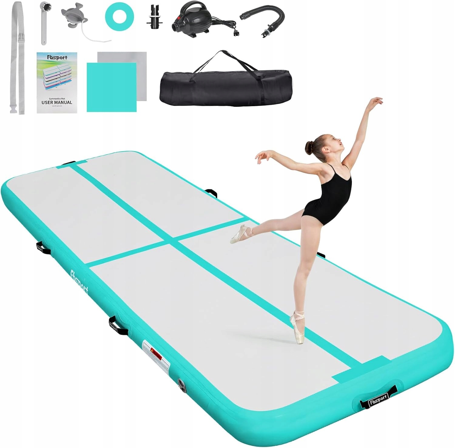 Air Track Mata Gimnastyczna Fbsport 4m – Do Ćwiczeń Akrobatyki Fitness